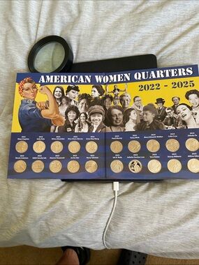 2022- 2025 American Women uncirculated quarters in folder